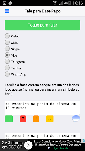 Speak to Chat Screen 3