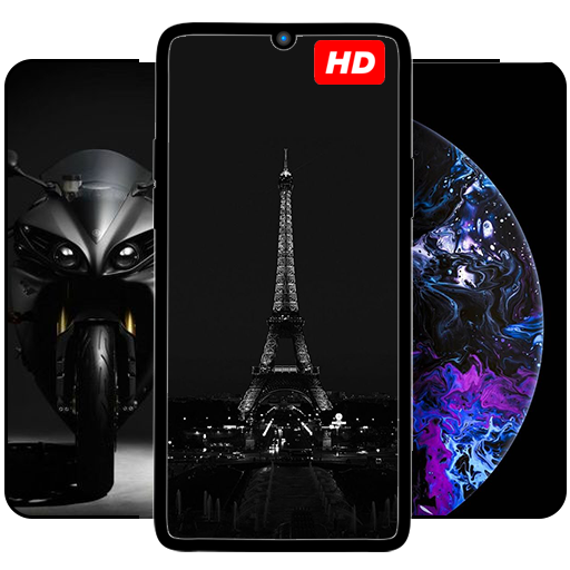BLACK Wallpapers HD 4K logo