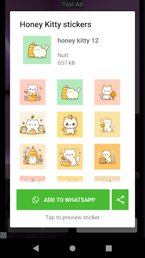 Honey Kitty Stickers Screen 3