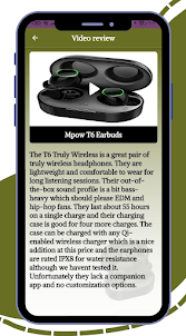 Mpow T6 Earbuds Guide