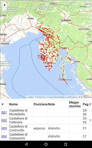 Android application Castellieri della Venezia Giul screenshort