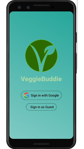 Android application VeggieBuddie screenshort