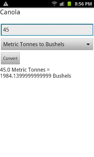 Bushel Converter Canada Screenshot 1 - AppWisp.com