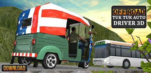 Tuk Tuk Auto Rickshaw Driver3d