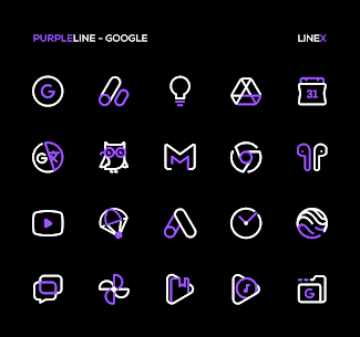 PurpleLine Icon Pack : LineX 5.1 3