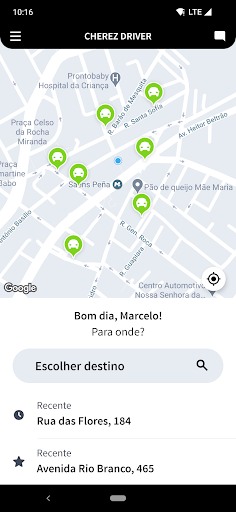 Android application CHEREZ DRIVER screenshort
