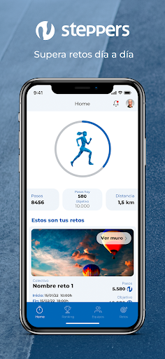 Android application Steppers app screenshort