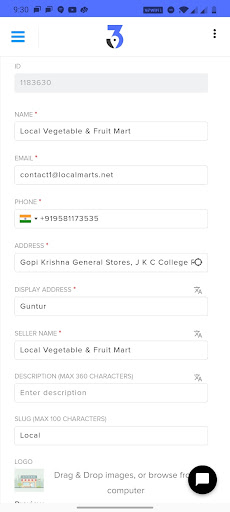 Local Marts Sellers Screen 3