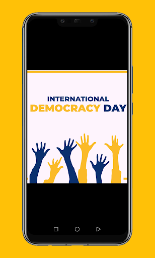 Android application International day democracy screenshort