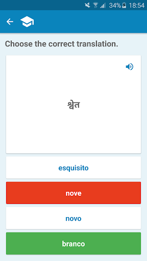 Hindi-Portuguese Dictionary Screen 3