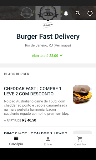 Burger Fast Delivery Screen 2