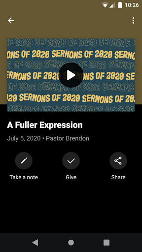Bridgewood Community Church Screen 3