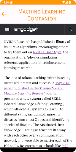 Machine Learning Companion Screen 3