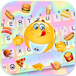 Cover Image of Download Emoji Food Party Keyboard Back  APK