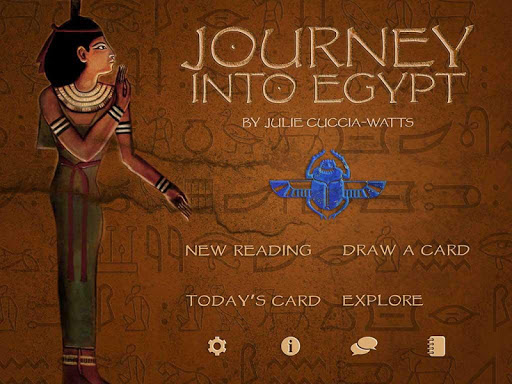 Screenshot of The Journey into Egypt Tarot