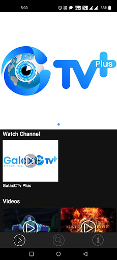 Android application GalaxC Tv Plus screenshort