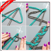 DIY Вязание Rope - Браслет