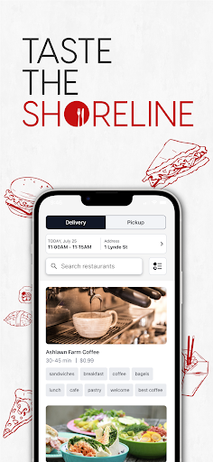 Android application Shoreline Menus screenshort