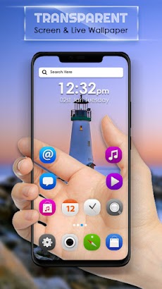 透明な画面とライブ壁紙 Androidアプリ Applion