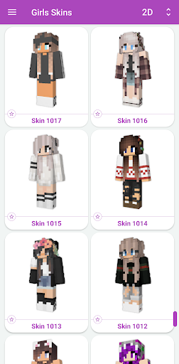 Girls Skins for Minecraft PE Screenshot 2 - AppWisp.com