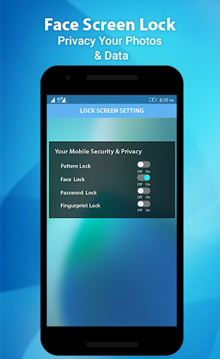Android application Face Screen Lock Prank screenshort