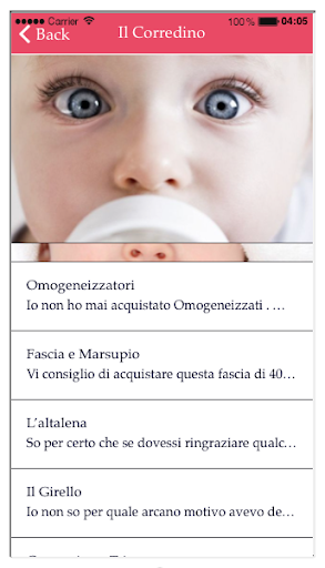 Ricette Babymeal Screen 3