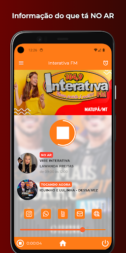 Android application Interativa FM 104,9 Matupá/MT screenshort