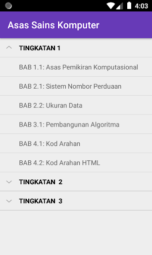 Asas Sains Komputer Screen 3