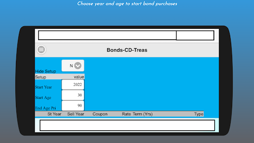 Android application Bond-CD-Treasury Planner screenshort