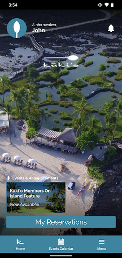 Android application Kūki'o Golf and Beach Club screenshort