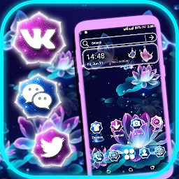 Icon image Neon Lotus Launcher Theme