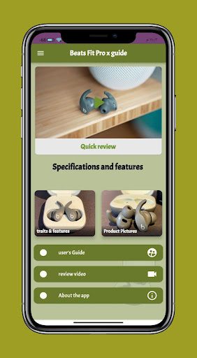 Android application Beats Fit Pro x Guide screenshort