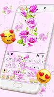 screenshot of Pink Flowers Theme