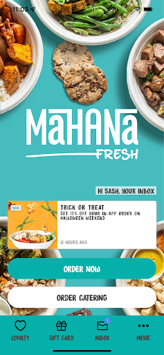 Android application Mahana Fresh screenshort