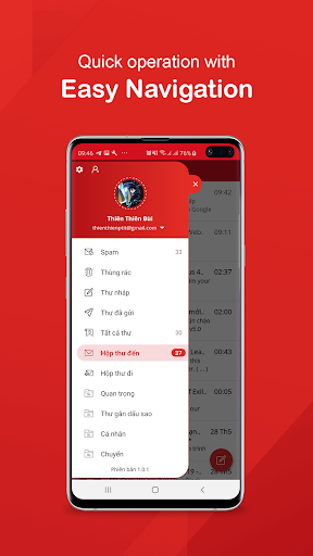 eMail app fast  secure for any Mail