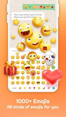 Emoji Keyboard: Themes & Fontsのおすすめ画像1