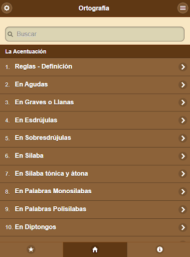Android application Ortografía screenshort