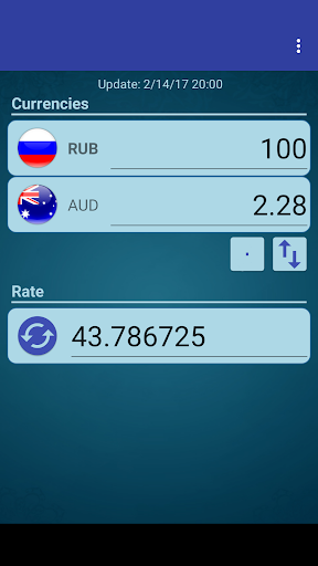 Android application RUS Ruble x Australian Dollar screenshort