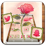 Cover Image of Descargar Rose Watercolor Launcher Theme  APK