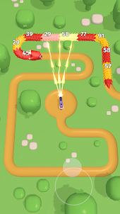 Snake Attack: Shoot in parts