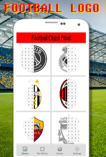 Football Logo Color By Numbers  screenshots 1