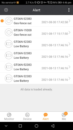 eTrack GPS Screen 3