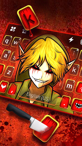 Creepy Ben Keyboard Theme Screen 2