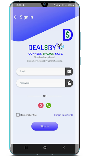 Android application Dealsby screenshort