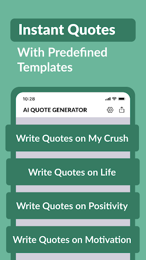 AI Quotes Generator, Writer Screen 3