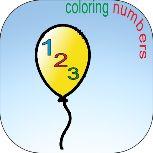 Coloring and learning numbers logo