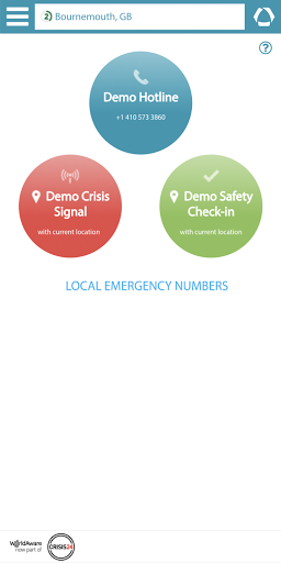 Android application Worldcue® Mobile screenshort