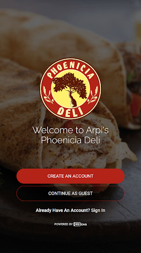Android application Phoenicia Deli screenshort
