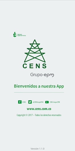 Android application CENS APP - Grupo EPM screenshort