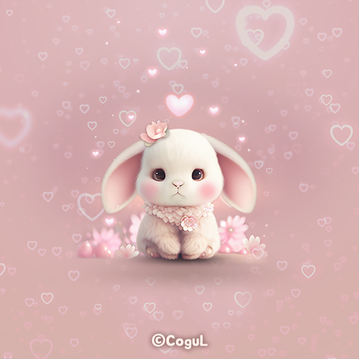 카카오톡 테마 - 귀여운 아기 토끼